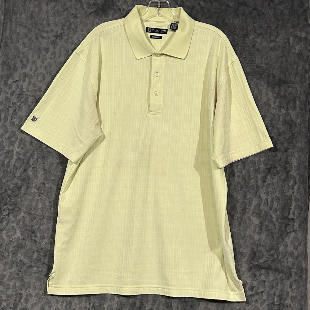 Oxford Golf Super Dry Cool Max Men's  Golf Polo Shirt Green Size L